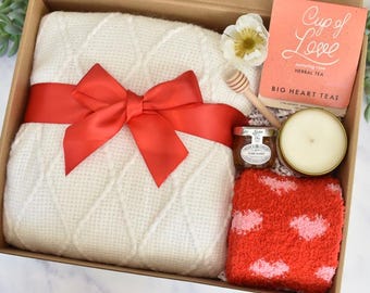 Get Well Soon Gift Box – After Surgery Care Package – Feel Better Gift for Women – Recovery Basket with Tea and Honey