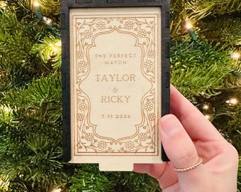 Personalized Wooden Trinket Box, Couples Large Ring Box, Custom  Engagement Gift, Personalized Anniversary Gift, Keepsake Box