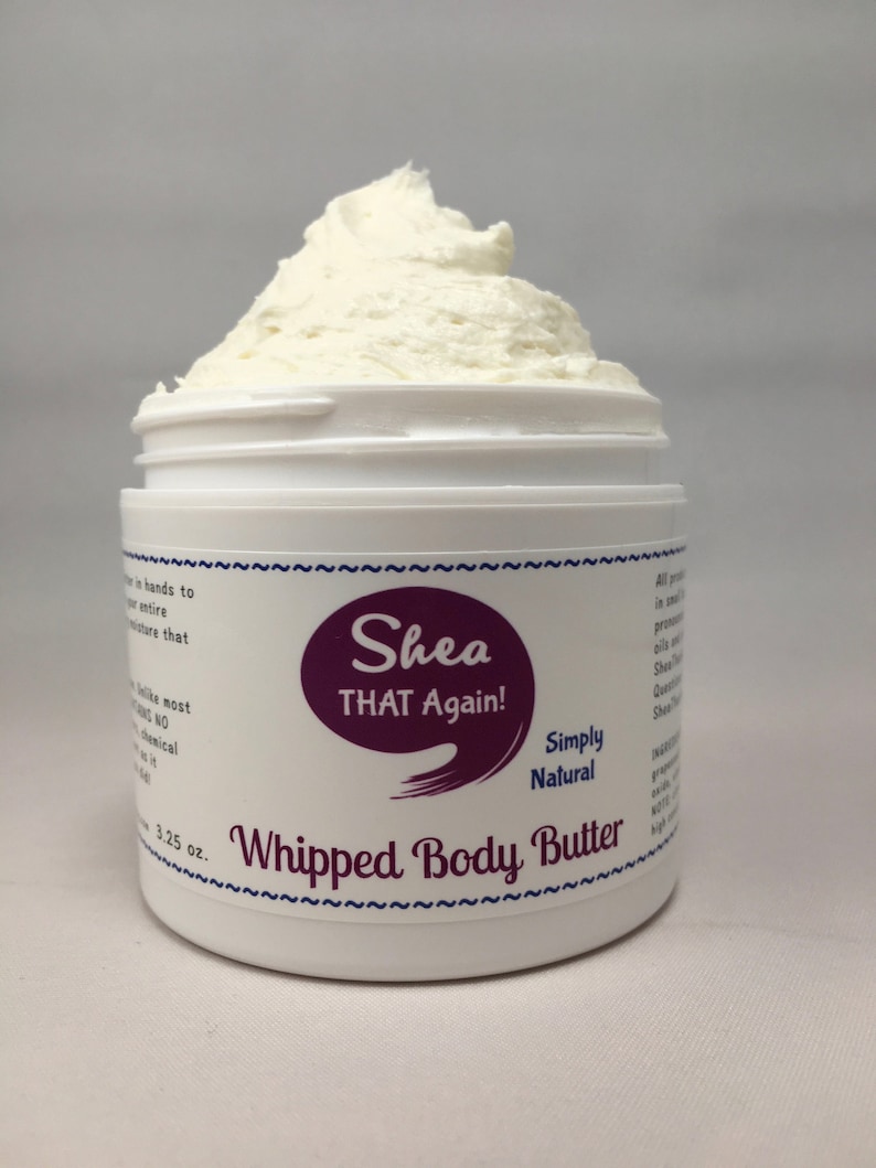 Whipped Body Butter by Shea THAT Again Simply Natural 3.25 oz net weight image 2