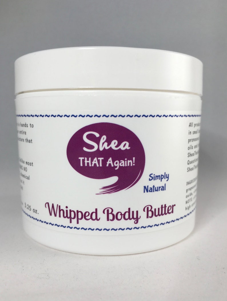 Whipped Body Butter by Shea THAT Again Simply Natural 3.25 oz net weight image 3