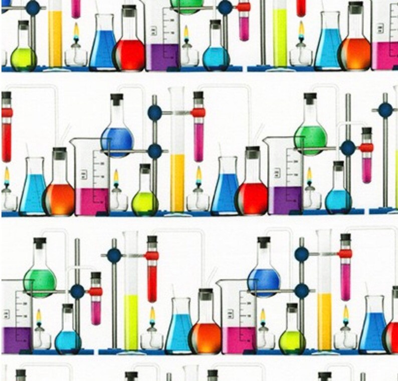 Colorful Science Beakers Photo Real Printed Adult High Waisted | Etsy