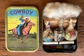 Kitsch and Cool Cowboy Horse Design Retro Firework Label, Dad Gift Fire Kit. Cool Cow-dude, with horse, lasso & Wild West Boyfriend WOW!