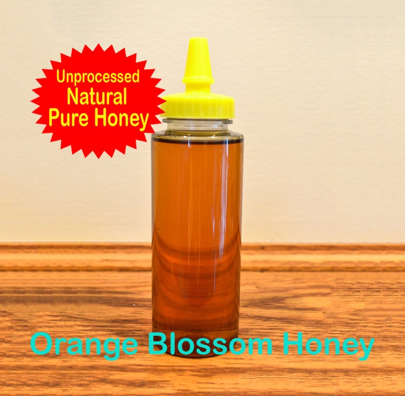 100 Pure Raw Orange Blossom Honey in 12 Oz. Squeeze Bottle Etsy