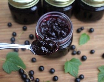 FRESH Home Made Organic Black Currant Preserves Jam Or Jelly All Natural Great For Gifts