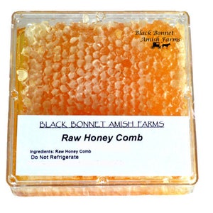 100% Pure Raw Natural Honey Comb Full of Honey in Box 10-14 oz.