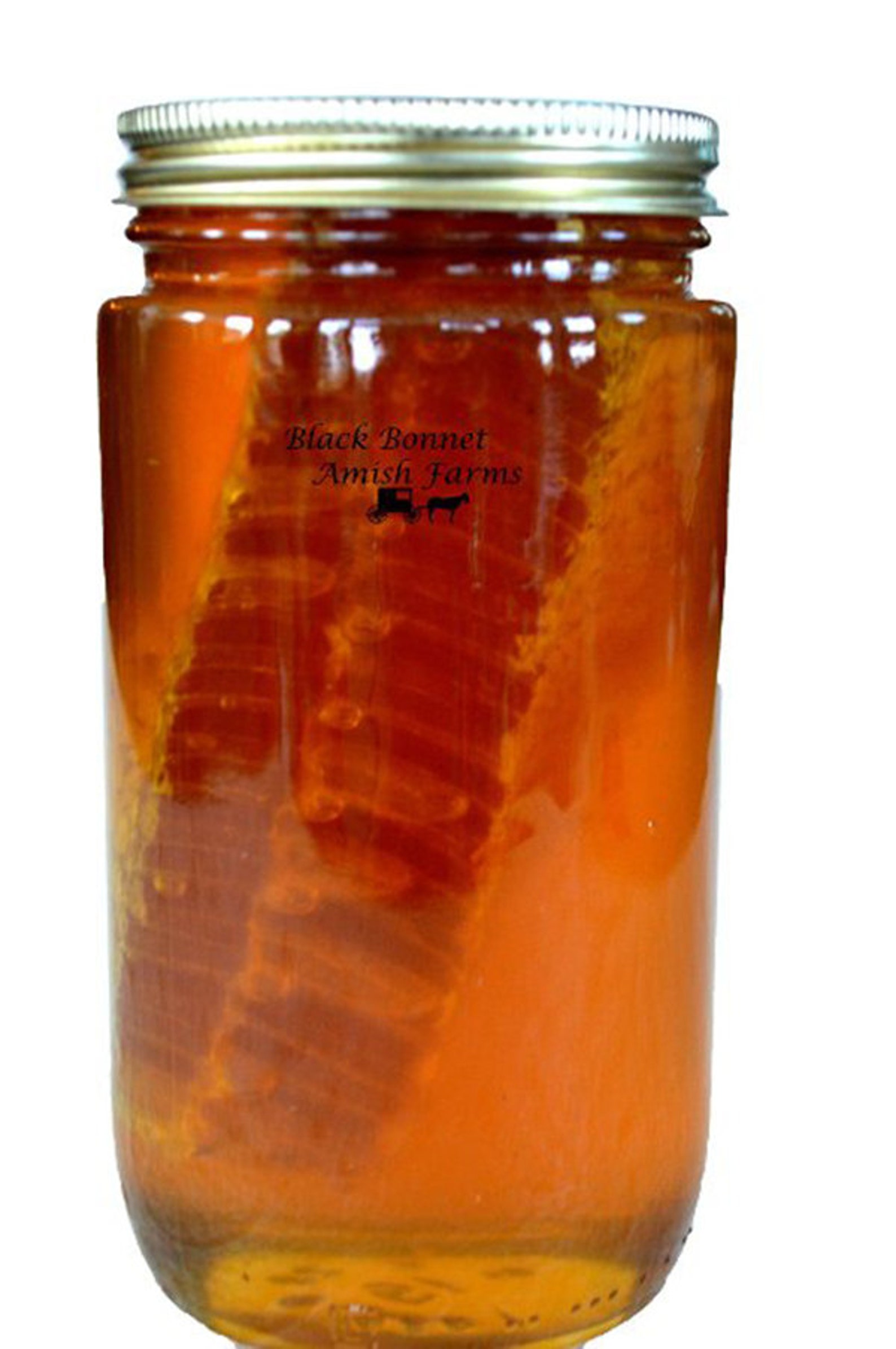 100 Pure Raw Chunk Honey Comb in Jar of Raw Honey 1 Lb. Etsy