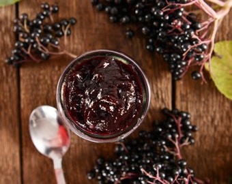 FRESH Home Made Elderberry Jam or Jelly All Natural Great For Gifts