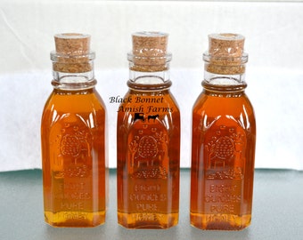 100% Real Pure Raw Honey 3 - 8 oz. Muth Jars, Gift Boxed of Orange Blossom, Clover Blossom, Wildflower Blossom Honey