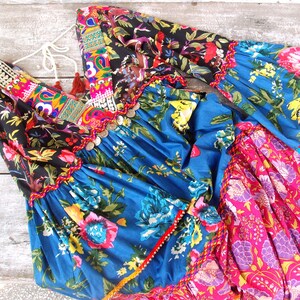 midi dress,loose dress,kaftan dress,bohemian dress,dress with ruffles,gypsy boho clothing,hippie clothes,hippie dress,summer dress