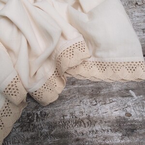 Embroidered Bohemian Cotton Tunic Dress with Ruffle Sleeves image 4