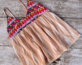 Boho Kleidung, Boho chic, Boho Top, Resort-Kleidung, Baumwollbluse, Ikat, Hippie-Bluse