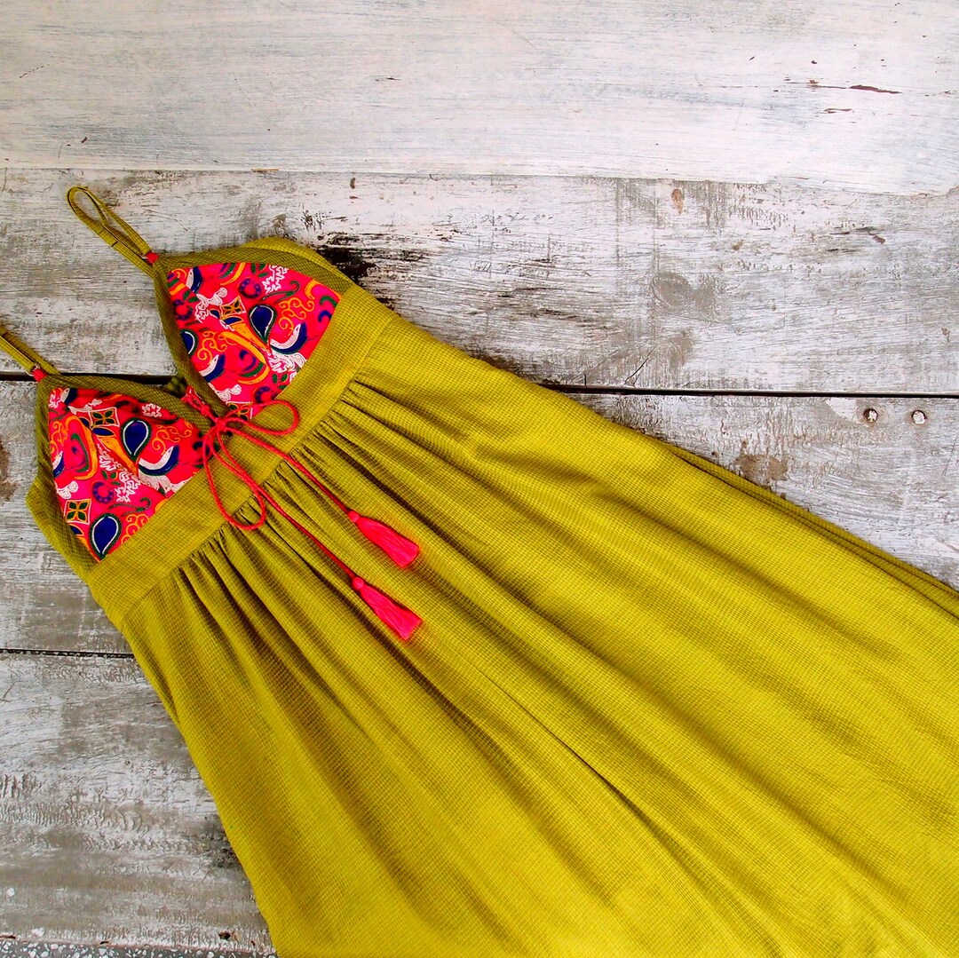 Loose Fitting Maxi Dress With Embroiderylong Dress for Etsy