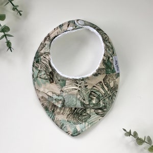 Bandana Bib, Dribble Bib, Baby Neutral Bib- Jungle