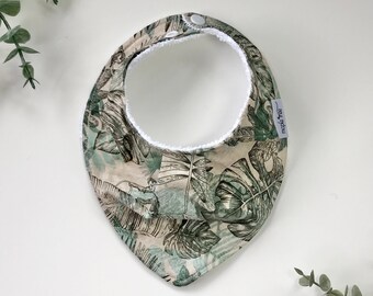 Bandana Bib, Dribble Bib, Baby Neutral Bib- Jungle