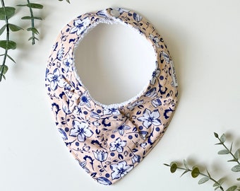 Bandana Bib, Dribble Bib, Neutral Bib- Floral