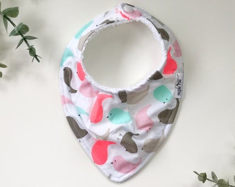 Bandana Bib, Dribble Bib, Baby Neutral Bib- Birds