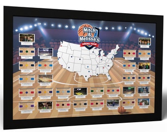 Basketball Arena Photo Map - Includes free personalization!
