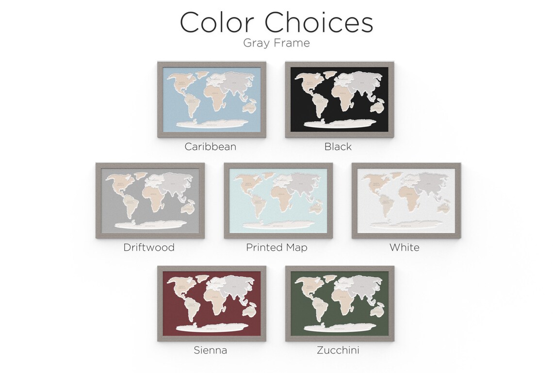 Seven Continents Photo Map - Etsy