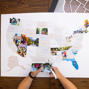 50 States Photo Map A Unique USA Travel Collage image 3