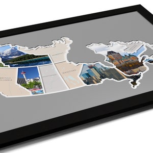 Carte photographique des provinces et territoires canadiens