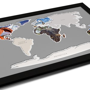 Carte photographique des sept continents