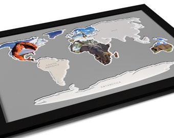 Seven Continents Photo Map