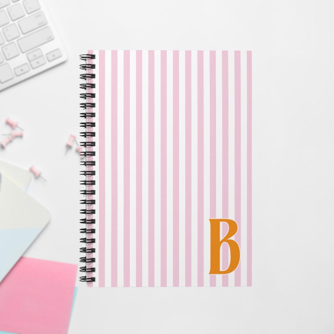 Personalized Preppy Pink Notebook: Custom Notebook and Journal ...