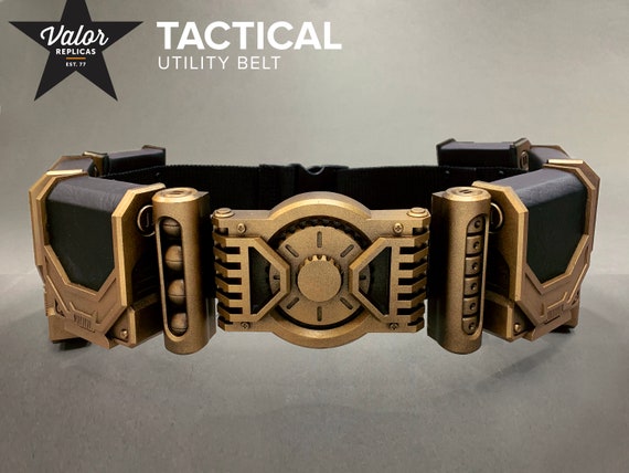 Green Utility Belt Set with Tactical Pieces, Bracelet & Pouch – Imaphotic