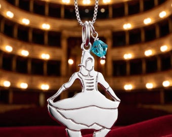 Sterling Silver Nutcracker Mother Ginger Girl Charm