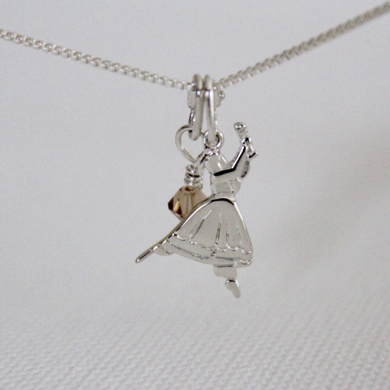 Clara Necklace, Sterling Silver Clara Chain, Clara Nutcracker Necklace, Clara Ballet Necklace