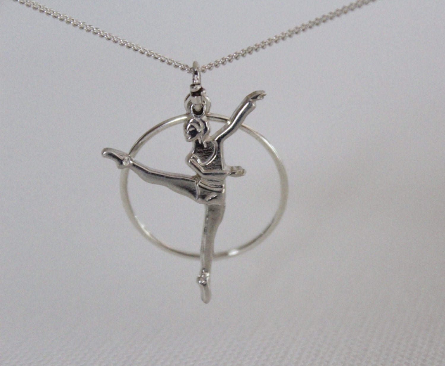 Dance Jewelry, Dance Recital Necklace With Contemporary Dancer With