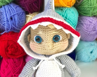 CROCHET PATTERN: PJ Pals Baby Shark / Amigurumi / Shark / Handmade / Stuffed Toy / Doll