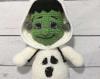 CROCHET PATTERN: PJ Pals Freddie Frankenstein