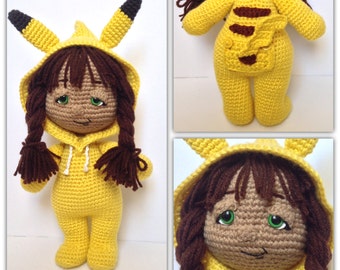 CROCHET PATTERN: PJ Pals Poké Girl Amigurumi