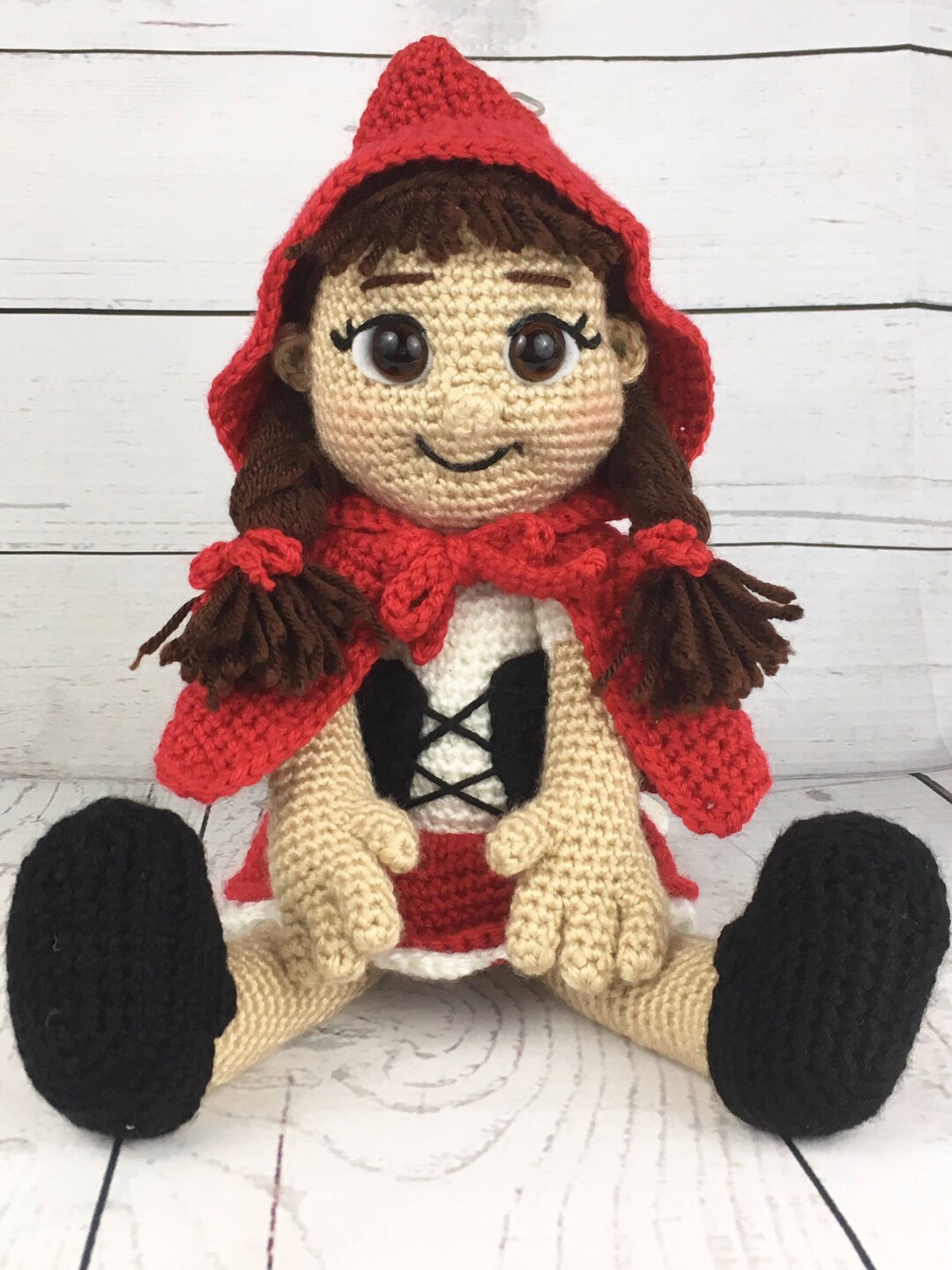 CROCHET PATTERN: Little Red Riding Hood Doll - Etsy