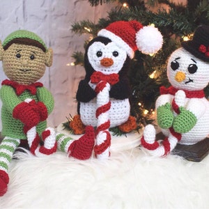 CROCHET PATTERN: Christmas Elf Stocking Hanger Amigurumi