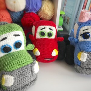 CROCHET PATTERN: Flash the Race Car / Amigurumi / Stuffed Car / Toy Car / Crochet Tutorial image 6