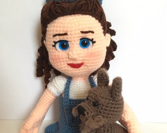 CROCHET PATTERN - Wonderful World of Oz: Dorothy & Toto / Amigurumi / Wizard of Oz / Crochet Doll