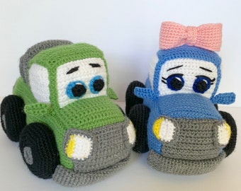 CROCHET PATTERN: Tonk & Tink Truck / Amigurumi / Truck Stuffie / Toy Car / Toy Truck