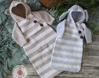 CROCHET PATTERN: Baby Bunting Sack / Sleep Sack / Carseat Sack / Snowsuit (Preemie/Newborn & 3-6 Month Size)