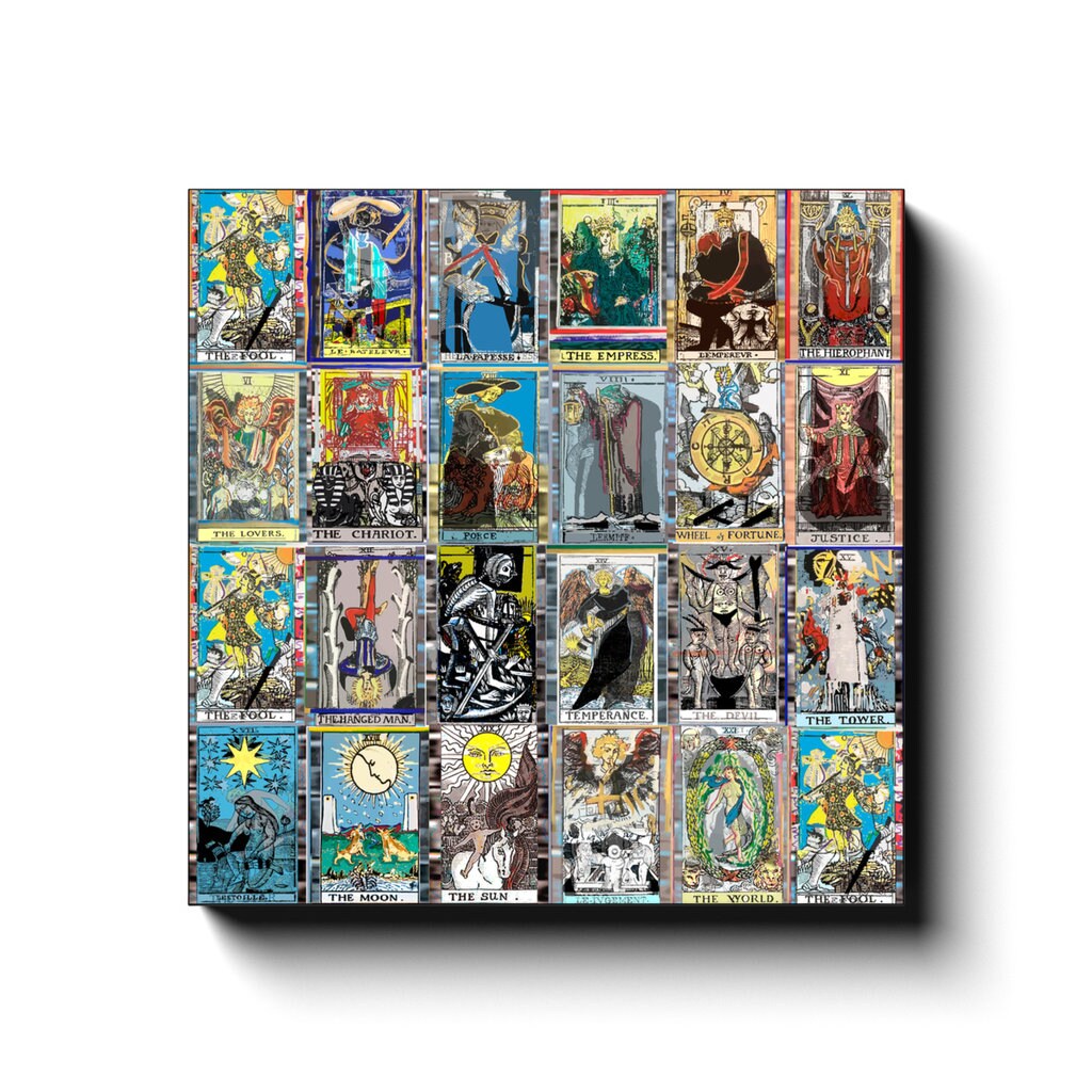 Tarot Cards Major Arcana Convas Print - Etsy
