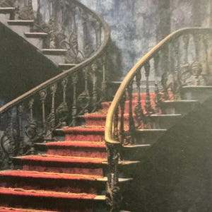 1 x Halloween House Staircase Paper - Junk Journal - Paper Craft - Scrapbooking - Card Making - Collage.