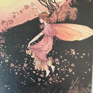 8 x Ida Rentoul Outhwaite Fairy Papers - Journal indésirable - Scrapbooking éphémère - Fabrication de cartes - Collage - Kits d'artisanat en papier.