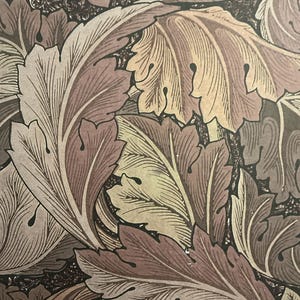 1 x papier brun William Morris Art nouveau - journal indésirable - scrapbooking - fabrication de cartes - papier collage - créations artisanales en papier.