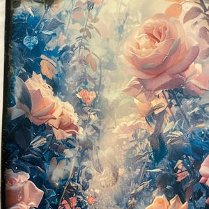 1 x papier fleurs de mariage - journal indésirable - scrapbooking - fabrication de cartes - papier pour collage - créations en papier.