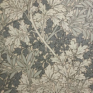 1 x papier vert William Morris Art nouveau - journal indésirable - scrapbooking - fabrication de cartes - papier pour collage - créations en papier.