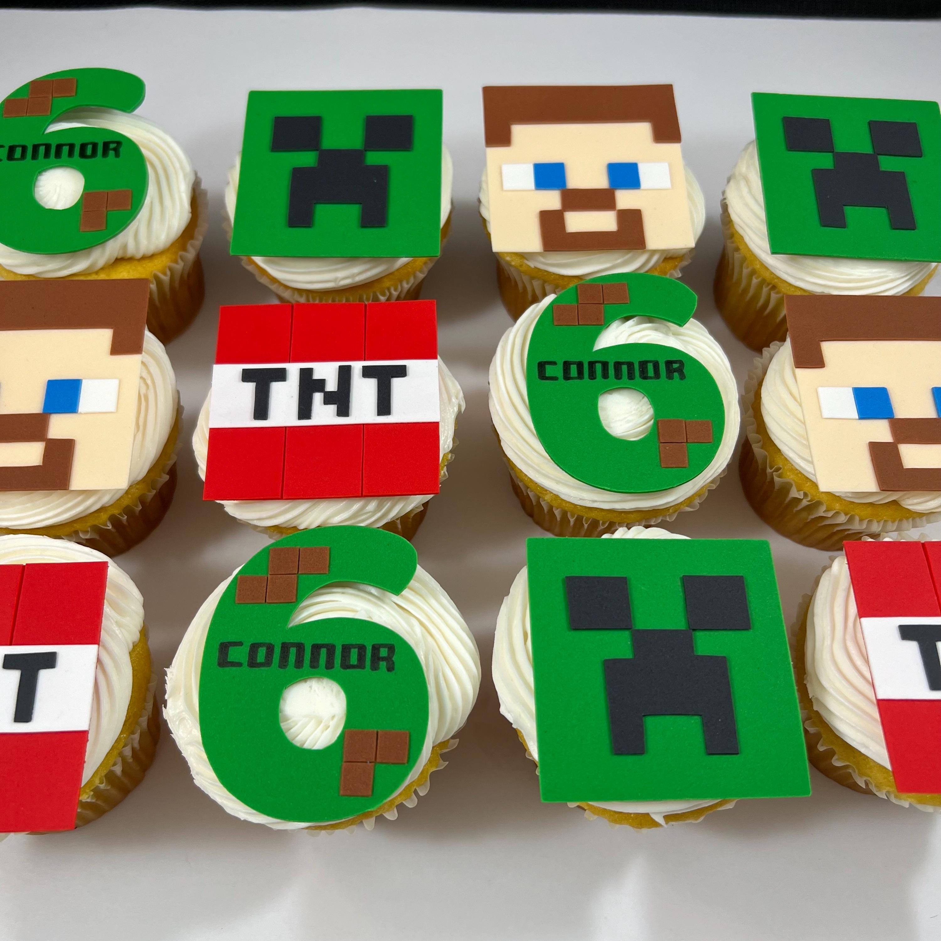 Minecraft Fondant Cupcake Set