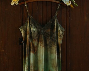 purple /& blue tie dye lace trim mini slip dress 36