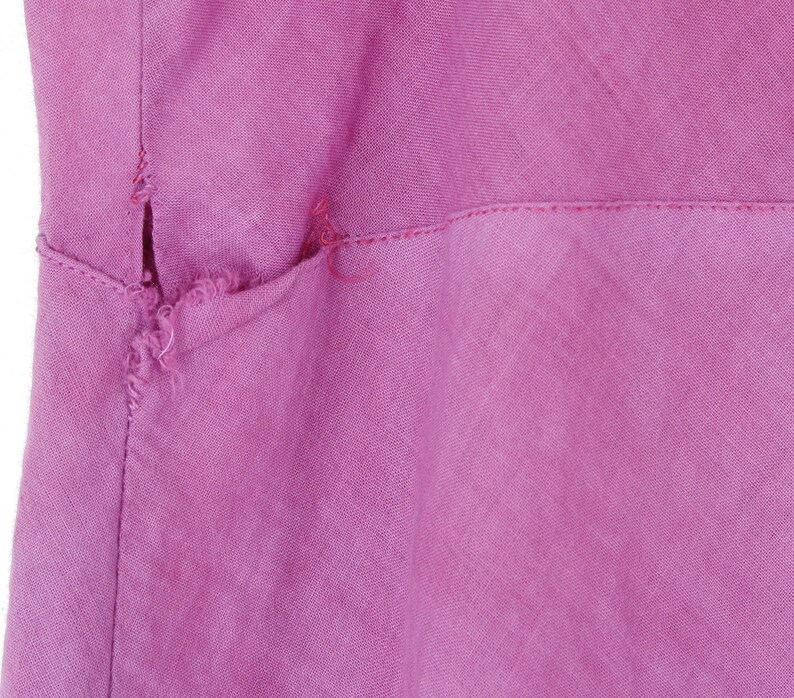 OOPS vintage 60/'s Youth Form pink cotton batiste slip dress nightgown tie dye 3436