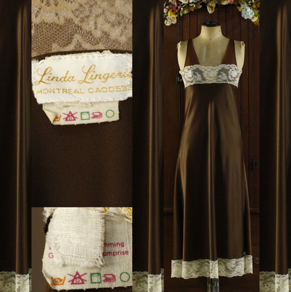 Chocolate brown princess lace bodice maxi full sk… - image 10